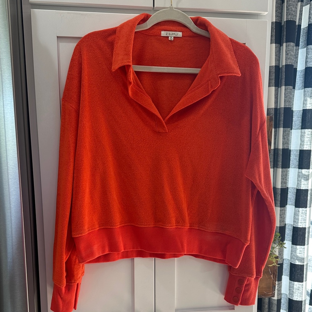 Z Supply Orange Sweatshirt